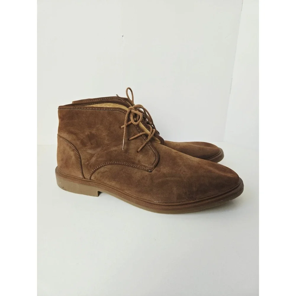 Nautica Mens Chukka boot sz 11 brown suede lace up